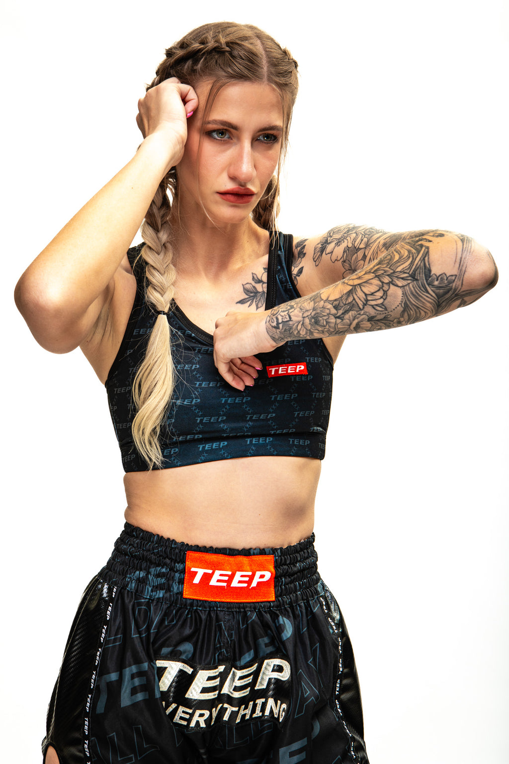 Teep ALL DAY Thai boxing shorts Black

