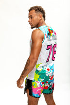 Splash Paint Dry-Fit Gym Vest for Men - Premium Sports Activewear 2026

