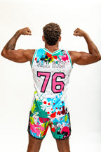 Splash Paint Dry-Fit Gym Vest for Men - Premium Sports Activewear 2026

