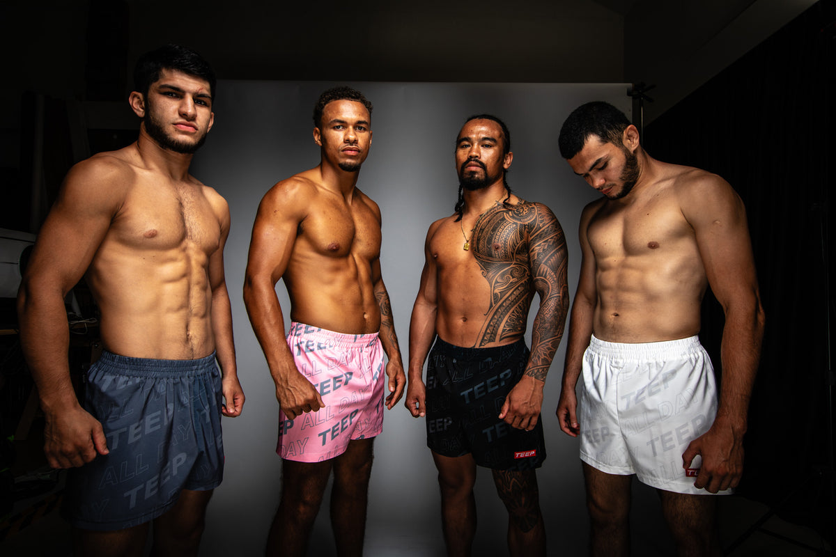 Black Muay Thai Gym & Casual Shorts for Men - TEEP Sports Activewear O…

